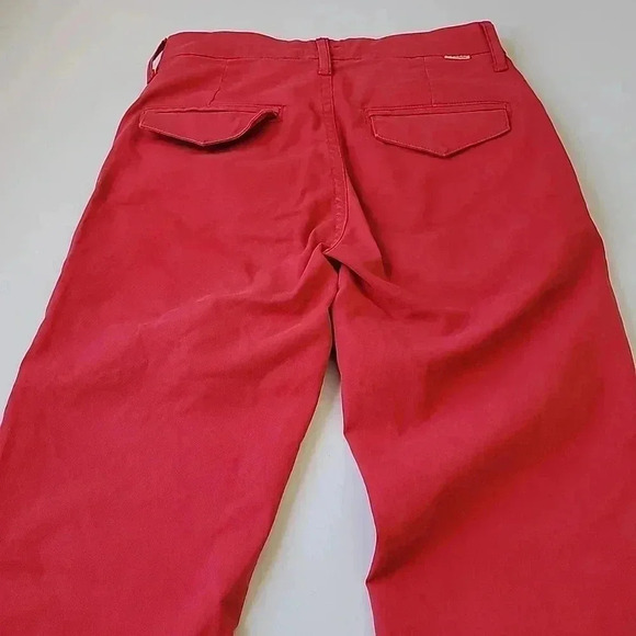MOTHER The Tomcat Prep Jeans Poppy Red Killing Time - Picture 11 of 13